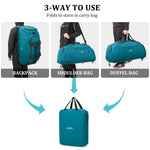 G4Free - G4Free 70L Large 3-Way Duffle Backpack Gym Bag with Shoe Compartment -TN22B134C-TN22B134B-TN22B134A