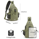 G4Free - G4Free Anti-Theft Canvas Sling Bag with USB Port -TN22B159C-TN22B159A-TN22B159D-TN22B159B-TN22B159F