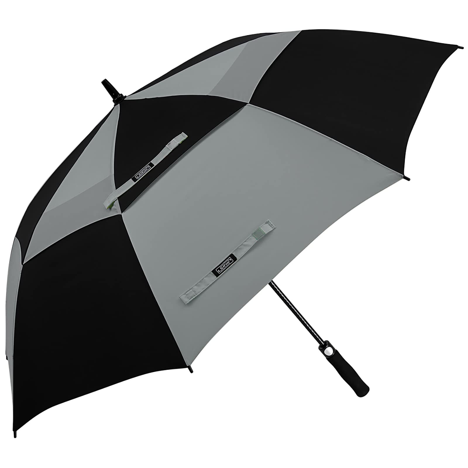 G4Free - G4Free Automatic Open Golf Umbrella Double Canopy Vented Stick Umbrellas -TN22A051A-D02V638A-D01V066A-TN22A051B-D02V638B