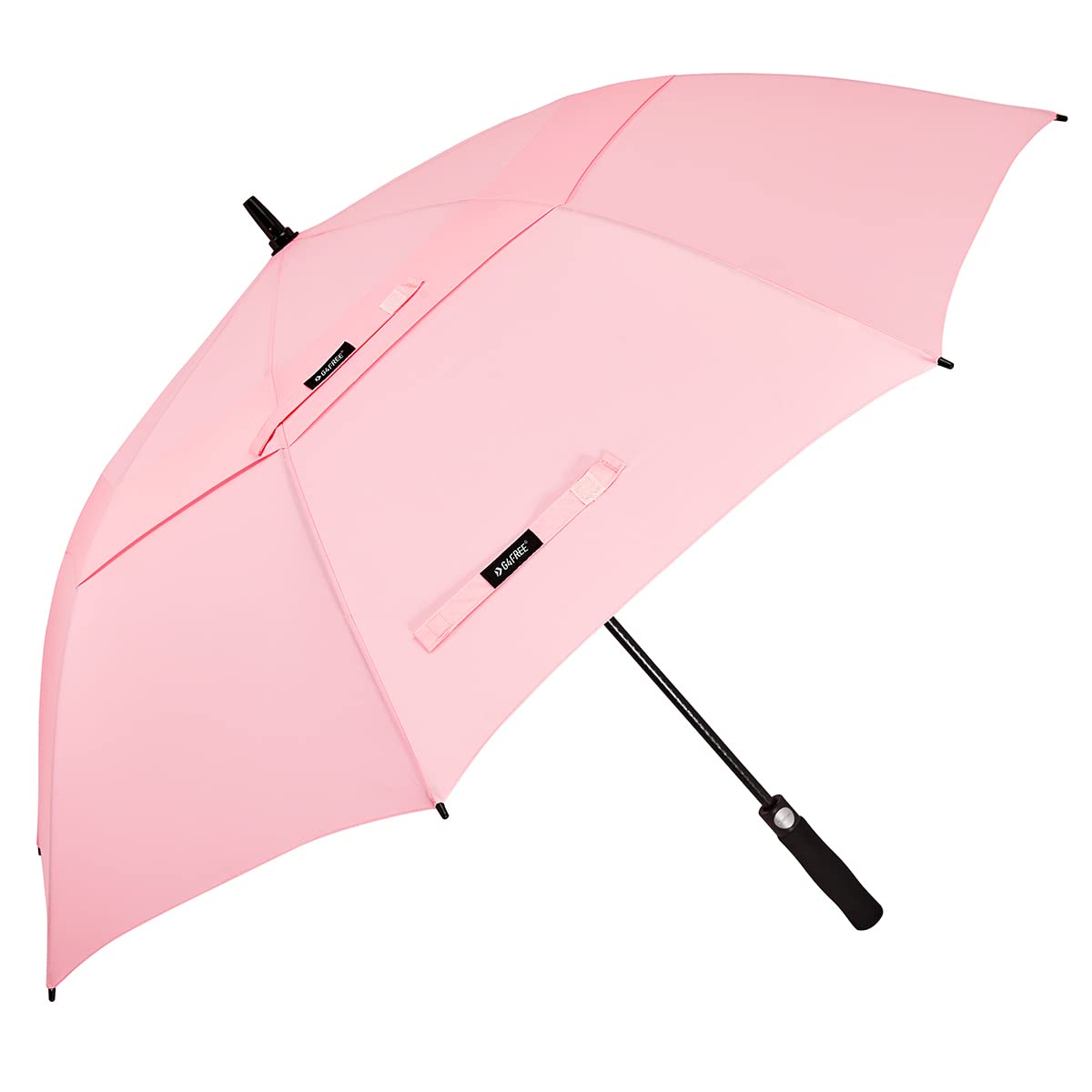 G4Free - G4Free Automatic Open Golf Umbrella Double Canopy Vented Stick Umbrellas -TN22A051A-D02V638A-D01V066A-TN22A051B-D02V638B