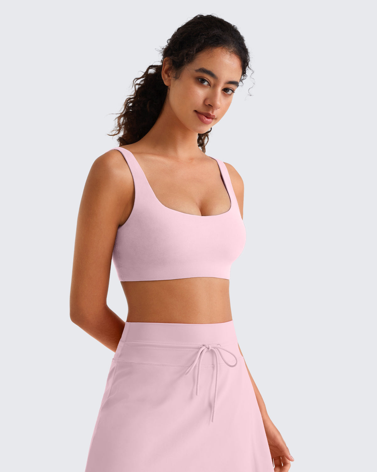G4Free - G4Free BareFeel Square Neck Sports Bra – Non Padded U Back -GF26C965A001A-S-GF26C965A001B-M-GF26C965A001C-L-GF26C965A001D-XL-GF26C965A001F-XS