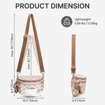 G4Free - G4Free Checkered Crossbody Bum Bag with Removable Pouch Lightweight -TN26B628A-TN26B628B-TN26B628C-TN26B628D-TN26B628E