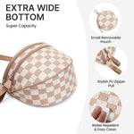 G4Free - G4Free Checkered Crossbody Bum Bag with Removable Pouch Lightweight -TN26B628A-TN26B628B-TN26B628C-TN26B628D-TN26B628E