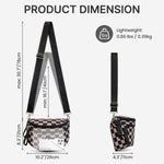 G4Free - G4Free Checkered Crossbody Bum Bag with Removable Pouch Lightweight -TN26B628A-TN26B628B-TN26B628C-TN26B628D-TN26B628E