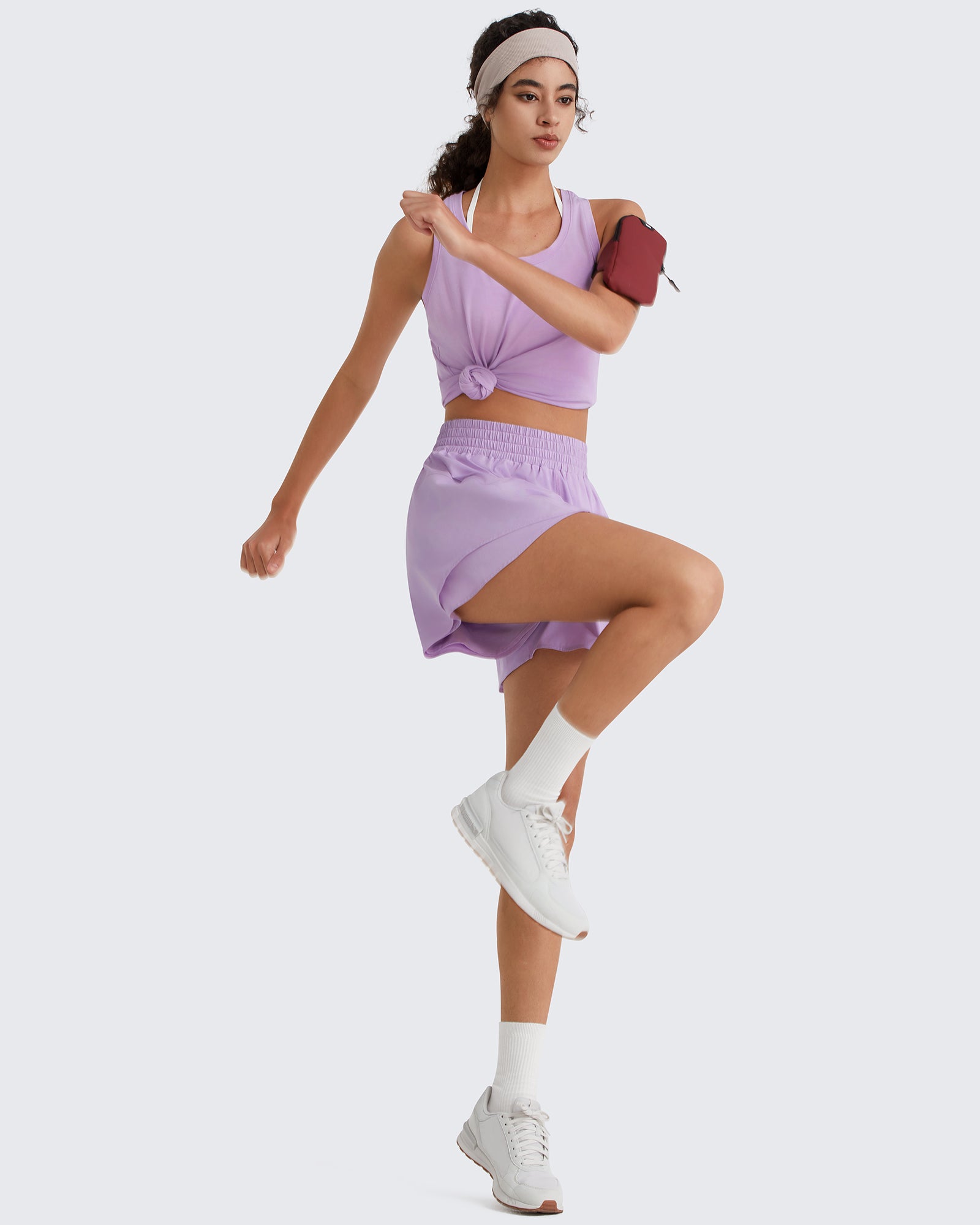 G4Free - G4Free Chillwhisp 2.5'' High Waist Running Shorts with Liner Pocket -GF26E936A001A-S-GF26E936A001B-M-GF26E936A001C-L-GF26E936A001D-XL-GF26E936A001E-XXL