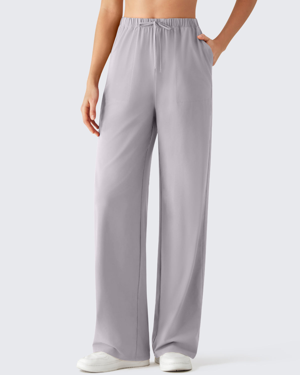 G4Free - G4Free Chillwhisp Drawstring Wide Leg Pants -GF26J874A001A-S