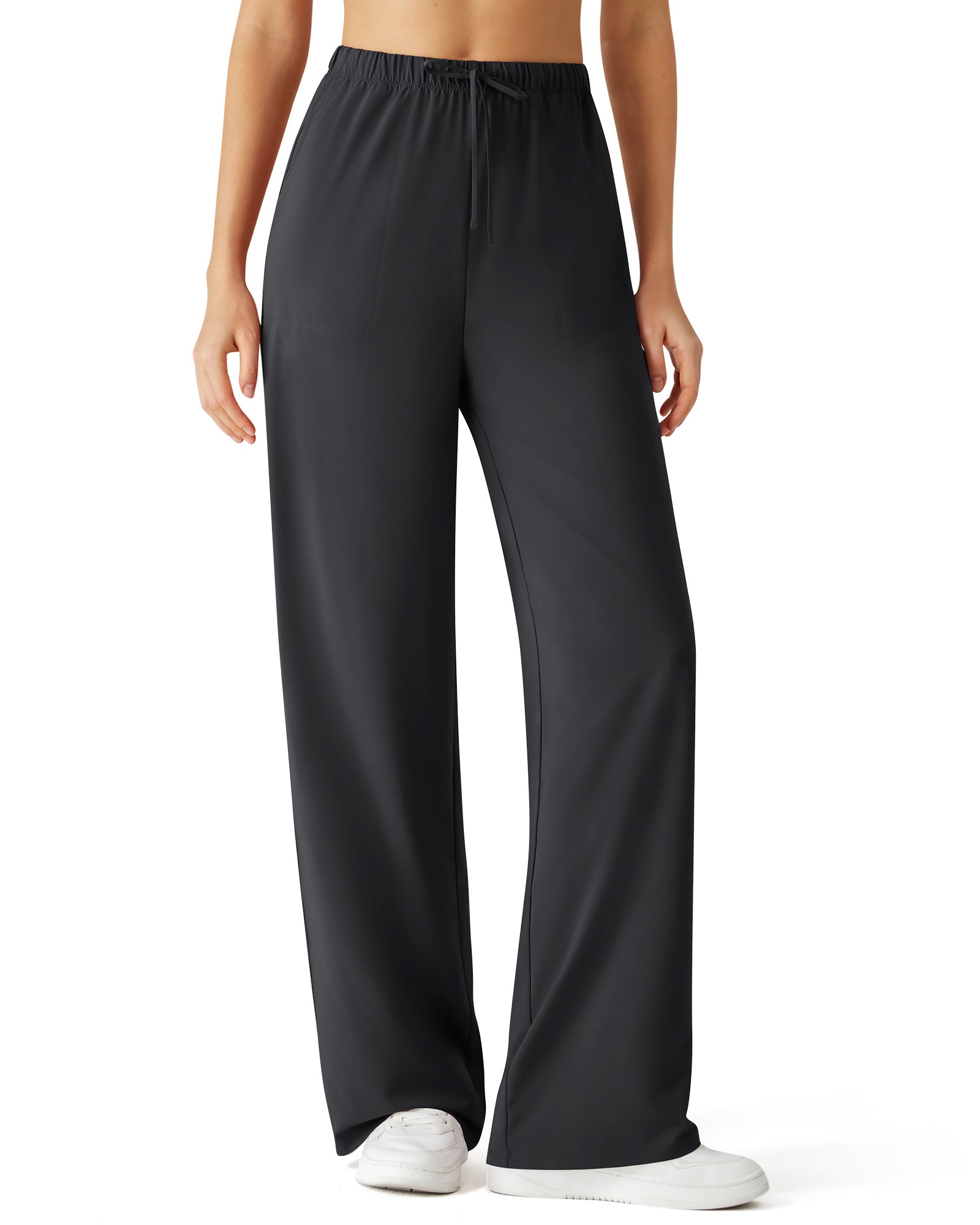 G4Free - G4Free Chillwhisp Drawstring Wide Leg Pants -GF26J874A001A-S-GF26J874A001B-M-GF26J874A001C-L-GF26J874A001D-XL-GF26J874A001E-XXL