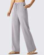 G4Free - G4Free Chillwhisp Drawstring Wide Leg Pants -GF26J874A001A-S-GF26J874A001B-M-GF26J874A001C-L-GF26J874A001D-XL-GF26J874A001E-XXL