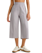 G4Free - G4Free Chillwhisp Lightweight Wide Leg Capris -GF26J900A001A-S-GF26J900A001B-M-GF26J900A001C-L-GF26J900A001D-XL-GF26J900A001E-XXL