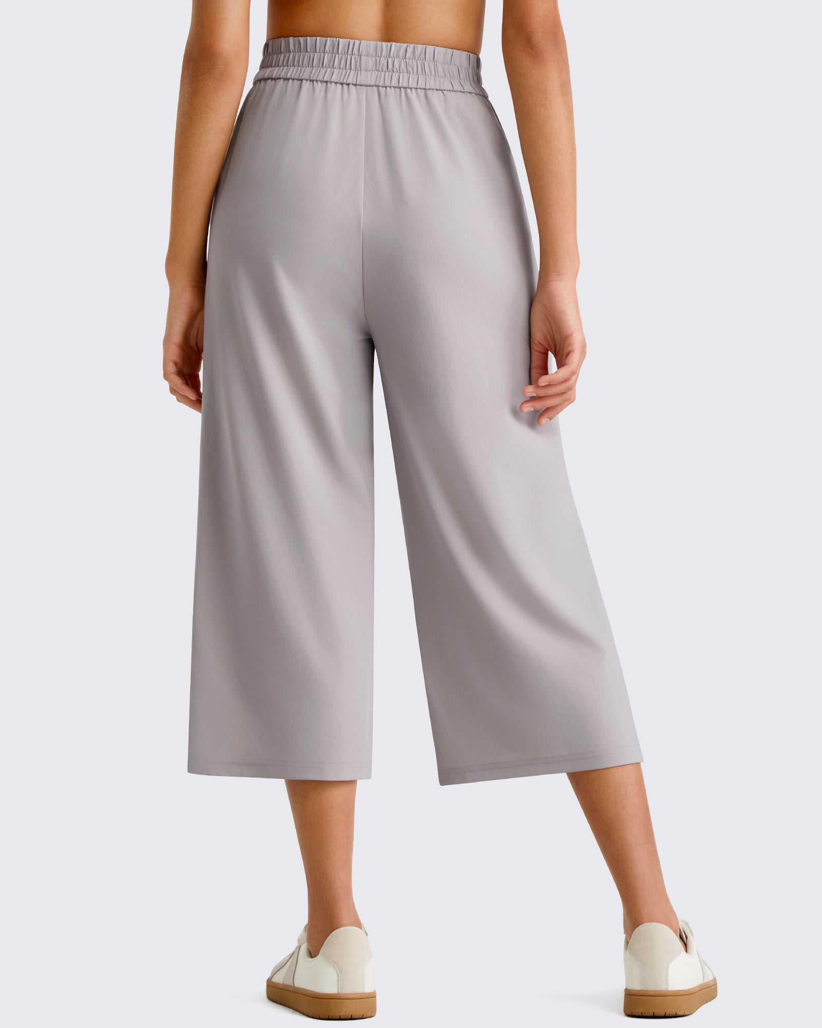 G4Free - G4Free Chillwhisp Lightweight Wide Leg Capris -GF26J900A001A-S-GF26J900A001B-M-GF26J900A001C-L-GF26J900A001D-XL-GF26J900A001E-XXL