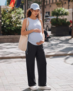 G4Free - G4Free Chillwhisp Maternity Wide Leg Pants – Adjustable Waist -GF26JY1021A001A-S-GF26JY1021A001B-M-GF26JY1021A001C-L-GF26JY1021A001D-XL-GF26JY1021A001E-XXL