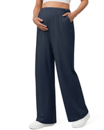 G4Free - G4Free Chillwhisp Maternity Wide Leg Pants – Adjustable Waist -GF26JY1021A001A-S-GF26JY1021A001B-M-GF26JY1021A001C-L-GF26JY1021A001D-XL-GF26JY1021A001E-XXL