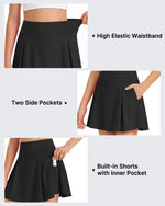 G4Free - G4Free Chillwhisp Pleated Tennis Skirt for Girls – High Waisted Skort with 4 Pockets -GF26HG946A001A-S-GF26HG946A001B-M-GF26HG946A001C-L-GF26HG946A001D-XL-GF26HG946A001E-XXL