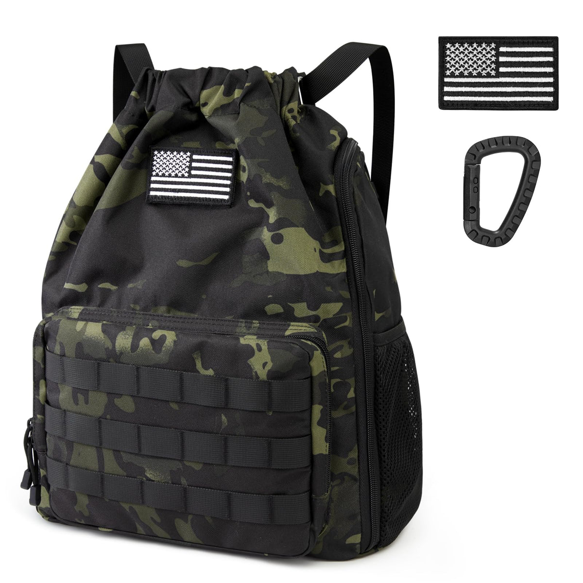 G4Free - G4Free Drawstring Backpack Sports Gym Bag with Shoes Compartment -TN23B194C-TN23B194B