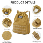 G4Free - G4Free Drawstring Backpack Sports Gym Bag with Shoes Compartment -TN23B194C-TN23B194B