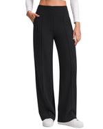 G4Free - G4Free EverGoing Wide Leg Yoga Pants High Waist Front Seam with Pockets -GF26J1005A001A-S-GF26J1005A001B-M-GF26J1005A001C-L-GF26J1005A001D-XL-GF26J1005A001E-XXL