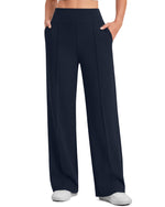 G4Free - G4Free EverGoing Wide Leg Yoga Pants High Waist Front Seam with Pockets -GF26J1005A001A-S-GF26J1005A001B-M-GF26J1005A001C-L-GF26J1005A001D-XL-GF26J1005A001E-XXL