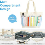 G4Free - G4Free Foldable Waterproof Beach Tote Pool Bag -TN24B462A-TN24B462B-TN24B462C