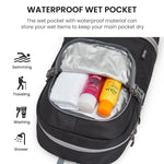 G4Free - G4Free Gym Backpack For Women with Shoes Compartment & Wet Pocket -TN23B238D-TN23B238A-TN23B238B-TN23B238C