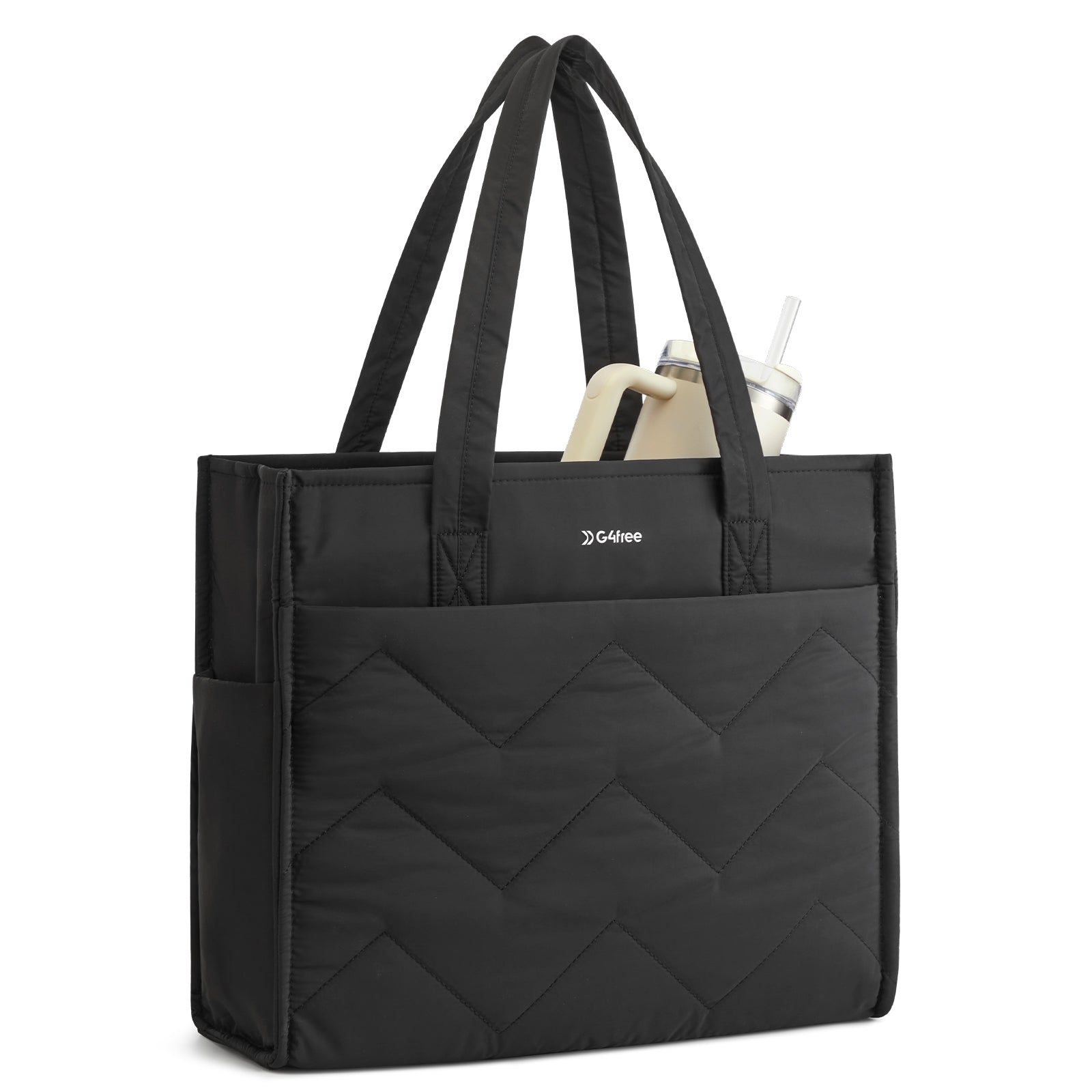 G4Free - G4Free Lightweight Quilted Tote with Laptop Compartment -TN25B591A-TN25B591B-TN25B591C-TN25B591D