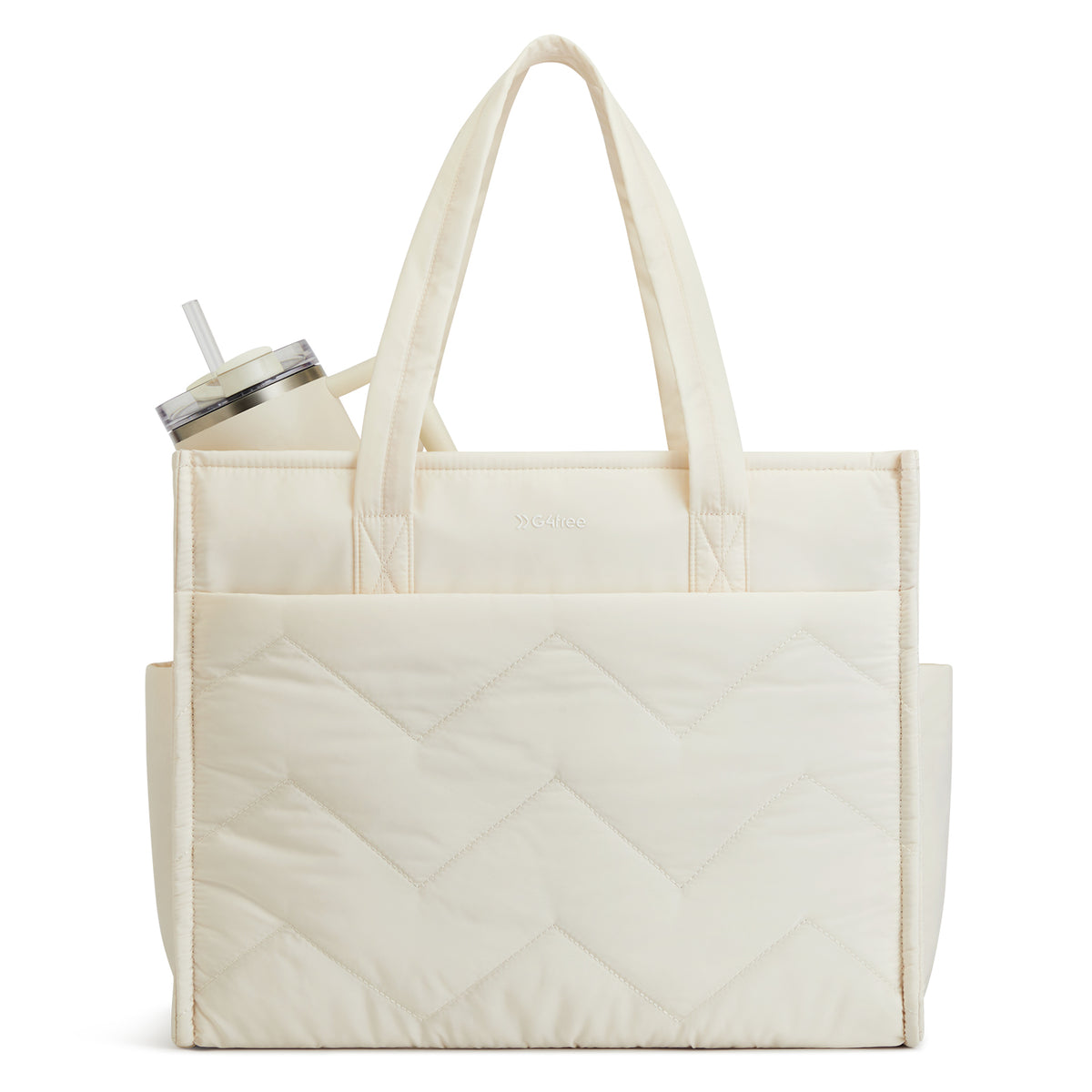 G4Free - G4Free Lightweight Quilted Tote with Laptop Compartment for Work & Travel -TN25B591A-TN25B591B-TN25B591C-TN25B591D