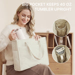 G4Free - G4Free Lightweight Quilted Tote with Laptop Compartment for Work & Travel -TN25B591A-TN25B591B-TN25B591C-TN25B591D