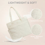 G4Free - G4Free Lightweight Quilted Tote with Laptop Compartment for Work & Travel -TN25B591A-TN25B591B-TN25B591C-TN25B591D