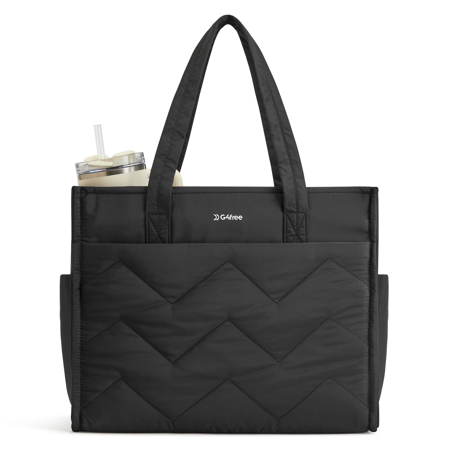 G4Free - G4Free Lightweight Quilted Tote with Laptop Compartment for Work & Travel -TN25B591A-TN25B591B-TN25B591C-TN25B591D