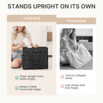 G4Free - G4Free Lightweight Quilted Tote with Laptop Compartment for Work & Travel -TN25B591A-TN25B591B-TN25B591C-TN25B591D