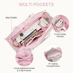 G4Free - G4Free Lightweight Quilted Tote with Laptop Compartment for Work & Travel -TN25B591A-TN25B591B-TN25B591C-TN25B591D