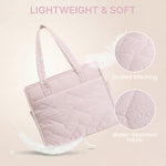 G4Free - G4Free Lightweight Quilted Tote with Laptop Compartment for Work & Travel -TN25B591A-TN25B591B-TN25B591C-TN25B591D
