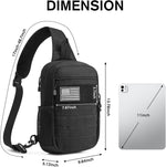 G4Free - G4Free Men Military Tactical Sling Bag -TN24B455B-TN24B455A
