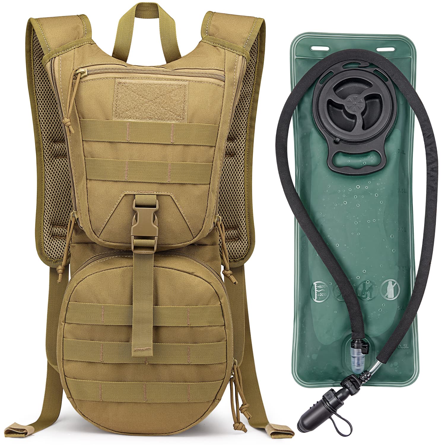 G4Free - G4Free Military Tactical Hydration Backpack with 3L Upgraded Bladder -D02V560A-D02V560B