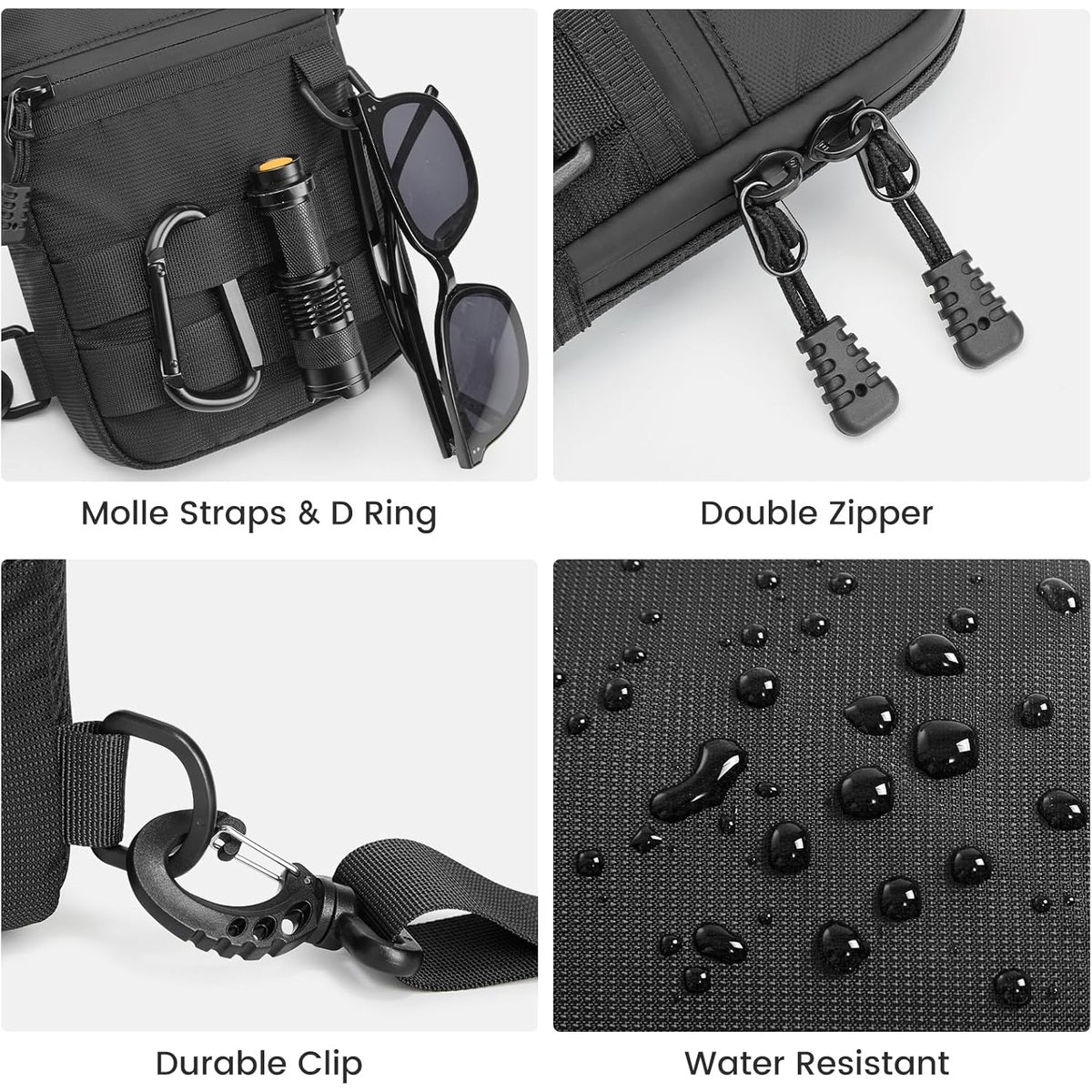 G4Free - G4Free Mini Tactical Chest Bag Waterproof EDC Shoulder Bag -TN25B508A-TN25B508B
