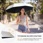 G4Free - G4Free Mini Travel Umbrella with Retractable Handle – UPF 50+ for Sun & Rain -TN26A621A-TN26A621B-TN26A621C-TN26A621D-TN26A621E