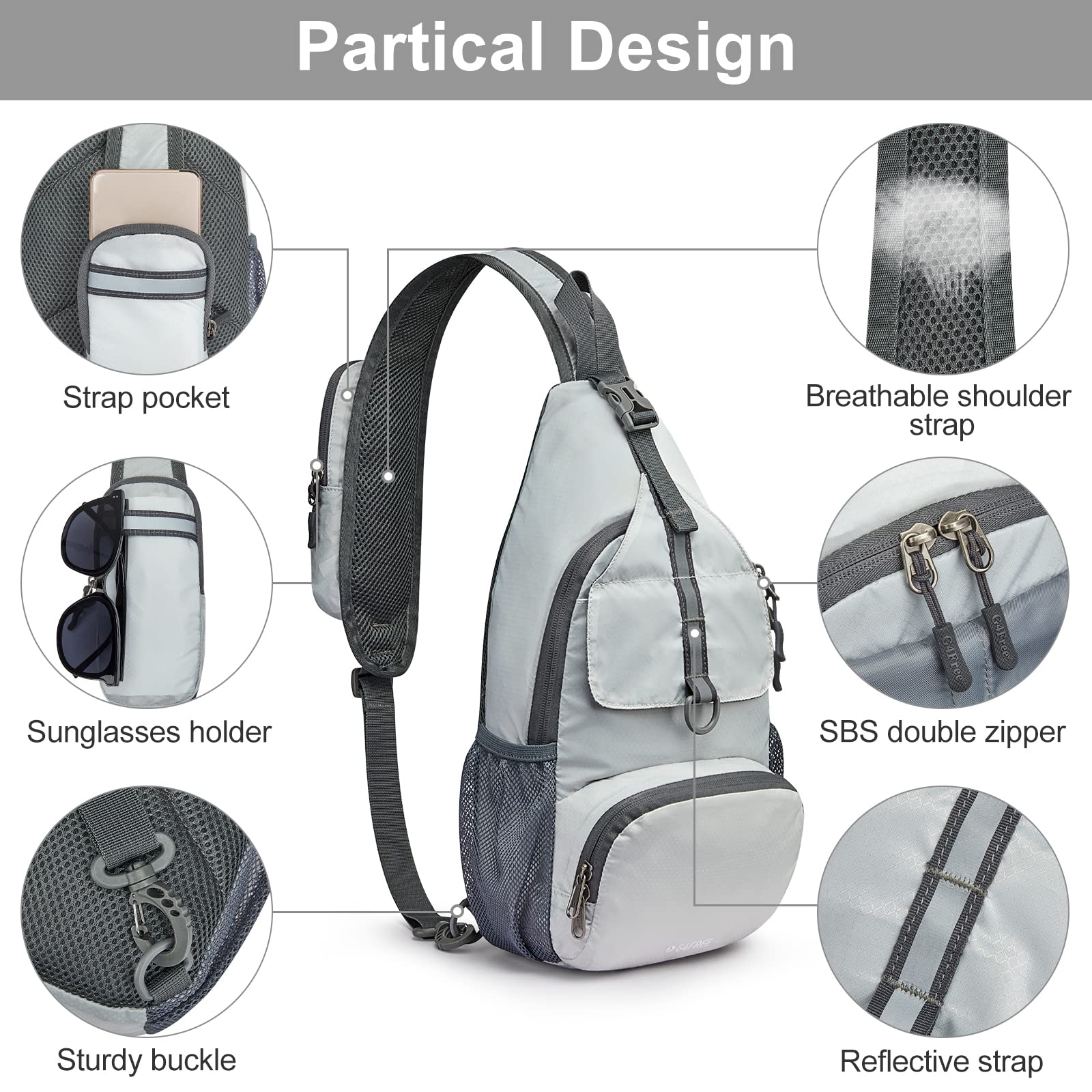 G4Free - G4Free Packable Crossbody Sling Backpack -TN21B007A-TN21B007D-TN21B007B-TN21B007E-TN21B007C