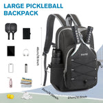 G4Free - G4Free Pickleball Backpack Fits 2 to 4 Paddles -TN23B318C-TN23B318B-TN23B318D-TN23B318E-TN23B318A