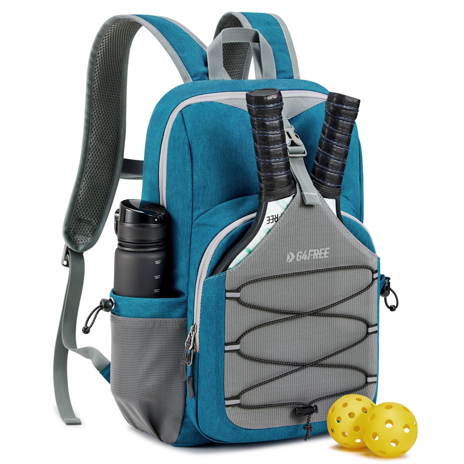 G4Free - G4Free Pickleball Backpack Fits 2 to 4 Paddles -TN23B318C-TN23B318B-TN23B318D-TN23B318E-TN23B318A