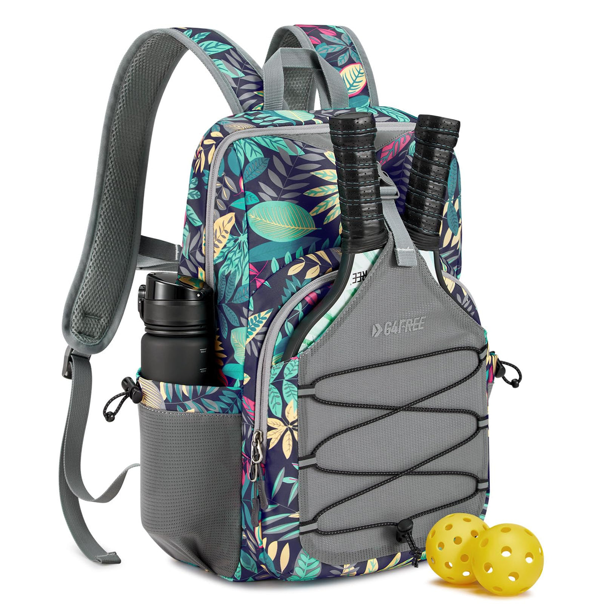G4Free - G4Free Pickleball Backpack Fits 2 to 4 Paddles -TN23B318C-TN23B318B-TN23B318D-TN23B318E-TN23B318A
