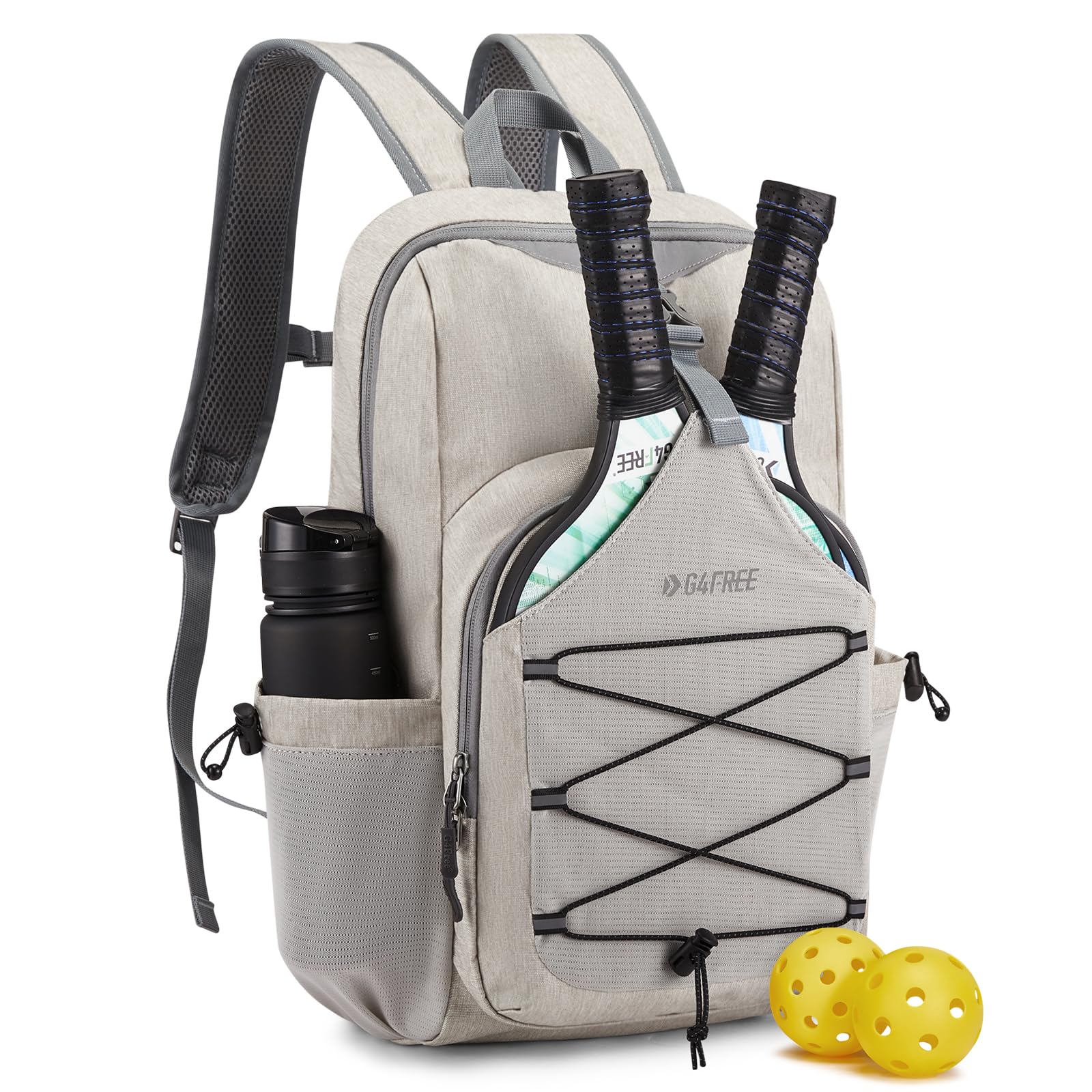 G4Free - G4Free Pickleball Backpack Fits 2 to 4 Paddles -TN23B318C-TN23B318B-TN23B318D-TN23B318E-TN23B318A