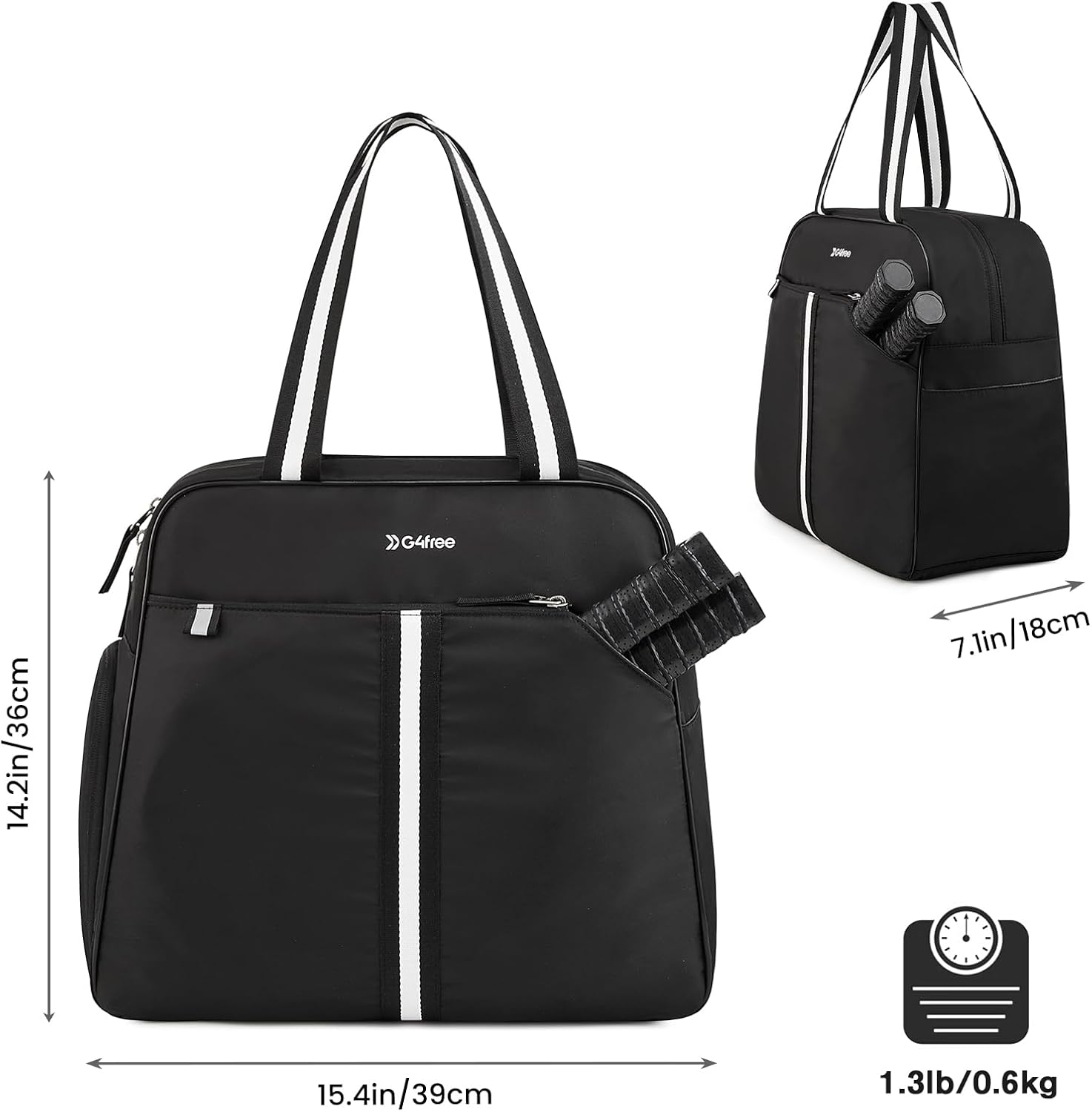 G4Free - G4Free Pickleball Bag Tote for Women and Men -TN24B346D-TN24B346C-TN24B346A-TN24B346B-TN24B346E