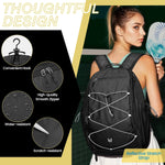 G4Free - G4Free Pickleball School Backpack with Fence Hook Laptop Compartment -TN25B518B-TN25B518A