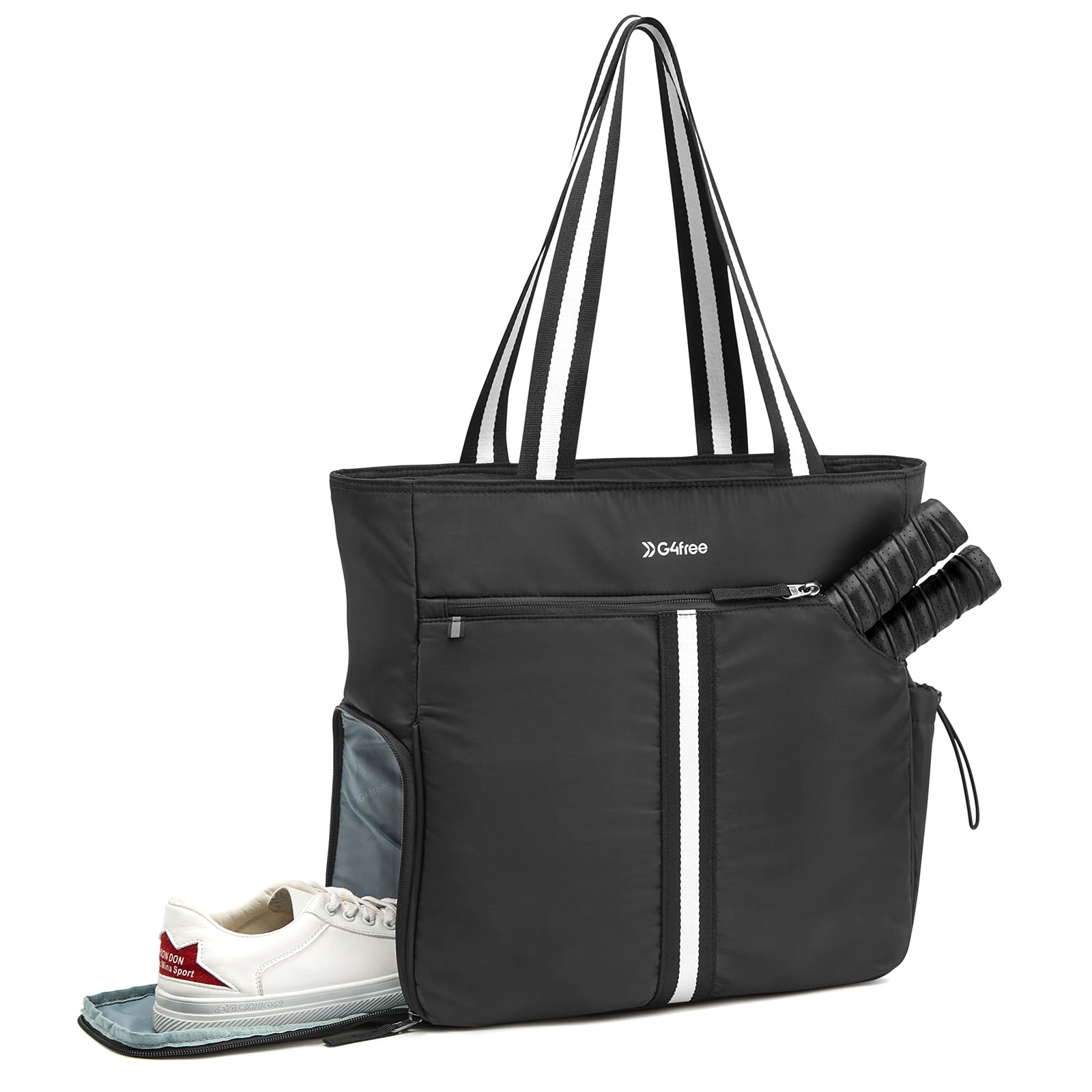 G4Free - G4Free Pickleball Tote with Shoe & Paddle Pocket -TN24B487C-TN24B487A-TN24B487B