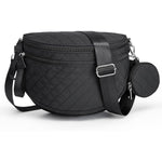 G4Free - G4Free Quilted Bum Bag Spacious Nylon with Removable Pouch -TN25B574B-TN25B574C-TN25B574A