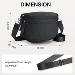 G4Free - G4Free Quilted Bum Bag Spacious Nylon with Removable Pouch -TN25B574B-TN25B574C-TN25B574A