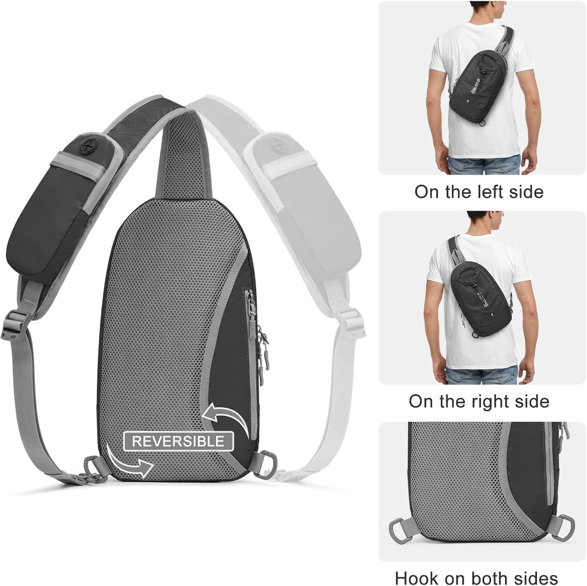 G4Free - G4Free RFID Blocking Lightweight Crossbody Chest Shoulder Bag -TN23B317D-TN23B317A-TN23B317E-TN23B317C-TN23B317B