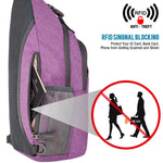 G4Free - G4Free RFID Blocking Sling Bag -D02V743C-D02V743P-D02V743S-D02V743A-D02V743N
