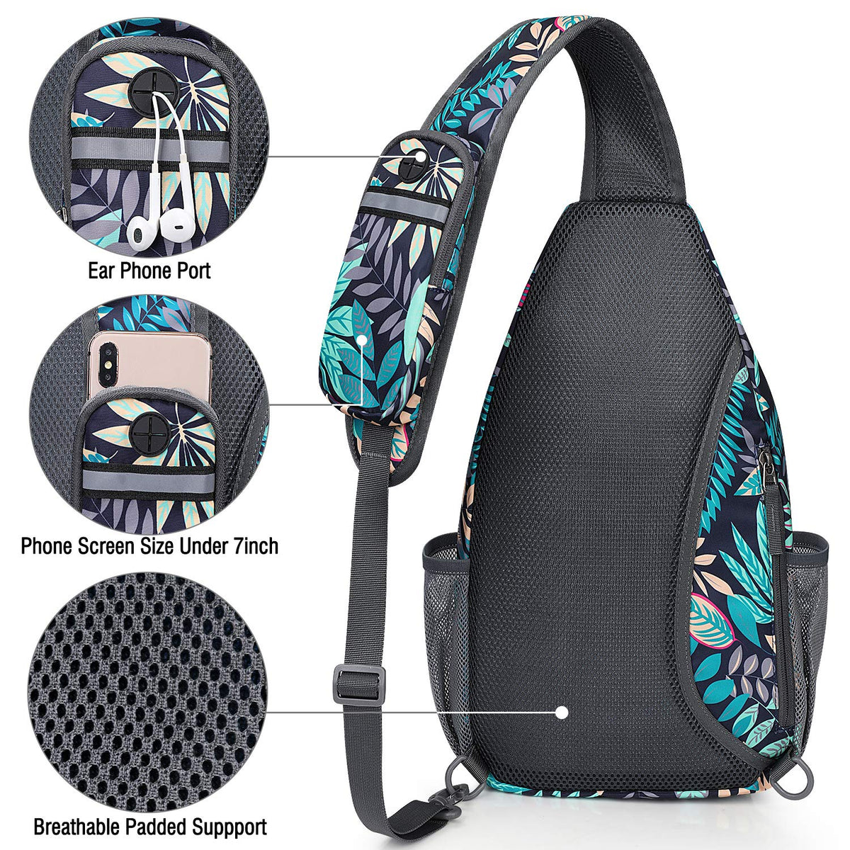 G4Free - G4Free RFID Blocking Sling Bag -D02V743C-D02V743P-D02V743S-D02V743A-D02V743N