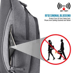 G4Free - G4Free RFID Blocking Sling Bag -D02V743C-D02V743P-D02V743S-D02V743A-D02V743N