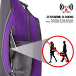 G4Free - G4Free RFID Blocking Sling Bag -D02V743C-D02V743P-D02V743S-D02V743A-D02V743N